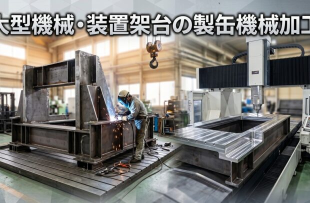 大型機械・装置架台の製缶機械加工｜大型精密製缶/切削 スピード加工センター