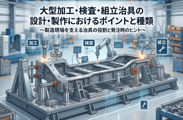 大型加工・検査・組立治具の設計・製作におけるポイントと種類｜大型精密製缶/切削 スピード加工センター